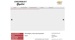 Desktop Screenshot of chevroletgyulai.hu